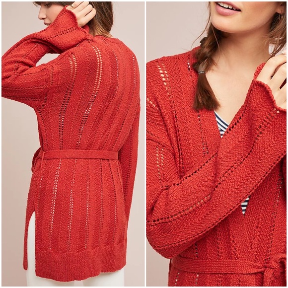 Pointelle Cardigan Sweater 